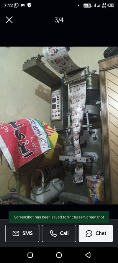 snacks , pops or salanty packing machine or complete setup urgent sale