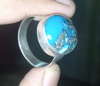 nishapuri froza with chandi ring