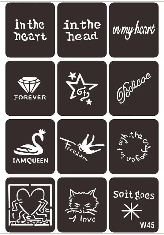 Ancient Script Tattoos -04 by Aizal collection | Tattoo Art Studio