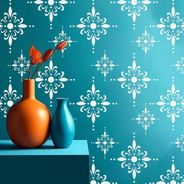 Reusable Wall Stencil – 16x24 Inch Stencil Sheet for Walls, Ceilings & Floors | DIY Home Decoration – Aizal Collection