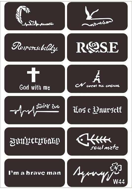 Font Type Tattoo -08 | Aizal Collection by Tattoo Art Studio