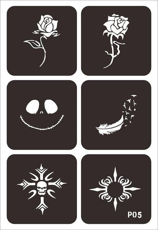 Totem Tattoo 6-Piece Waterproof Temporary Tattoo Sticker Set by aizal collection
