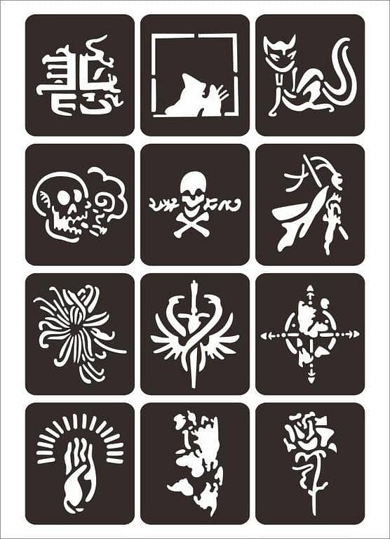 Totem Tattoo Stickers from aizal collection – Waterproof 12-Design Set for Kids
