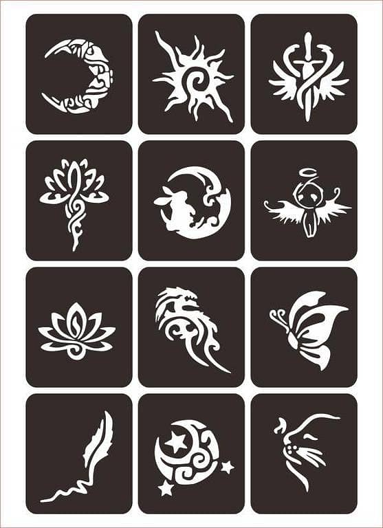 Premium Totem Tattoo Stickers by aizal collection – Tribal Mehndi Style Temporary Tattoos for Kids