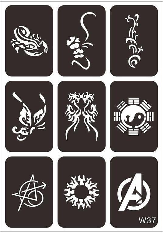 Aizal Collection Modern Totem Art Tattoo Stickers Waterproof for Boys & Girls