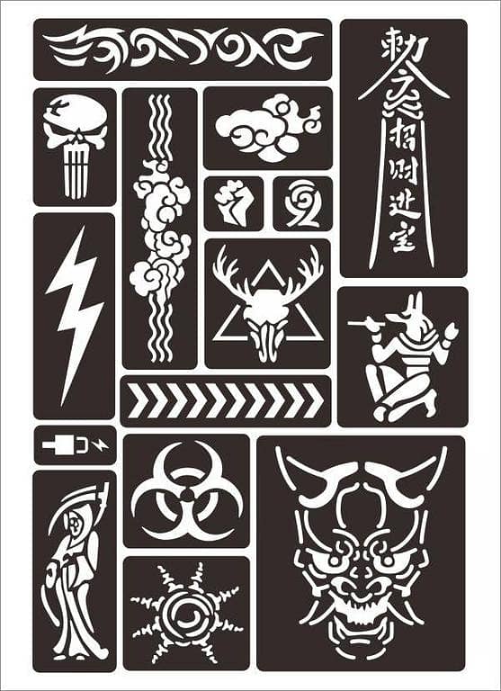 Totem Tattoo Stickers Waterproof – Totem Tattoos Sticker Set by Aizal Collection