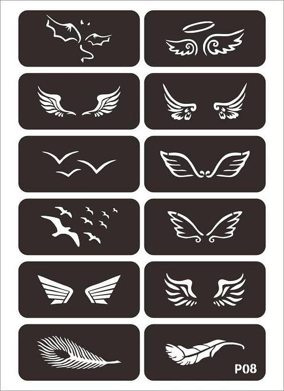 Floral Tattoo 12-Stickers: Waterproof Mehndi-Style Flower Tattoos by aizal collection