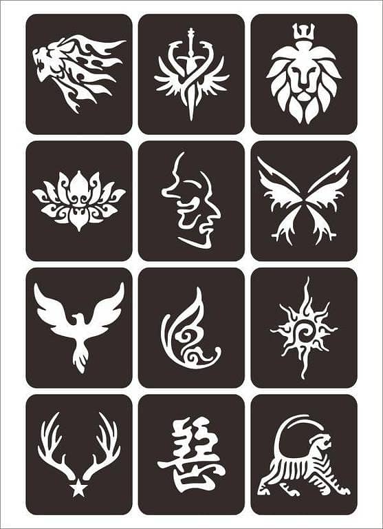 Animals Tattoo Stickers Waterproof – Animal Tattoo Sticker Set by aizal collection for Girls and Boys