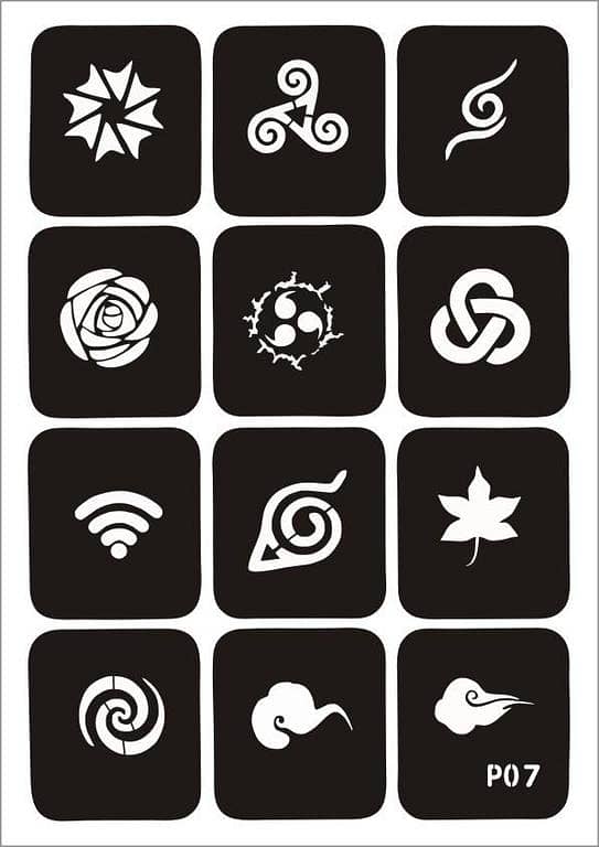 Totem Tattoo 12-Pack: Waterproof Tribal Totem Temporary Tattoos by aizal collection