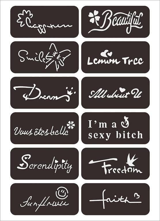 Font Type Tattoo -09 | Aizal Collection | Tattoo Art Studio | Custom Tattoo Work