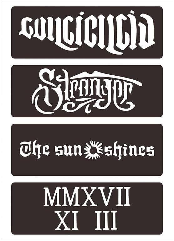 Ancient Script Tattoos -01 by Aizal collection: Custom Tattoo Art Studio