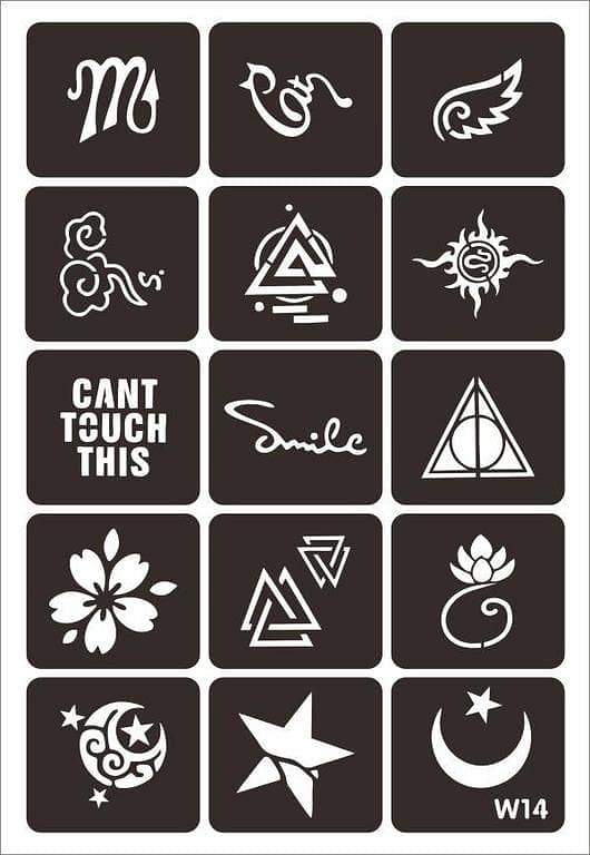 Artistic Totem Tattoo Stickers Waterproof for Boys and Girls | Mehndi Style Tribal Tattoo Set by aizal collection