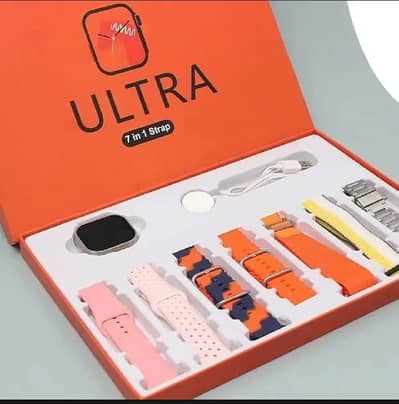 The Ultra Smart Watch 7-in-1 is a modern smartwatch