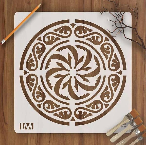 Magic Circle Stencils for Wall Art: DIY Decor, Album Crafts and Canvas (ID#06)