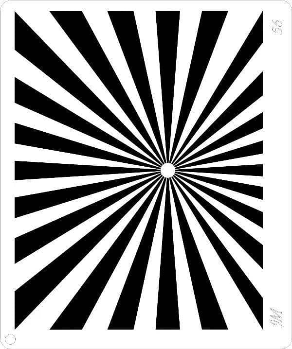 3D Lines Pattern Reusable Stencil for Airbrush Painting, Wall Art, Scrapbooking and DIY Projects