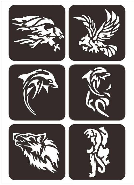 Animals Tattoo Stickers Waterproof – Animal Tattoo Sticker Set by aizal collection