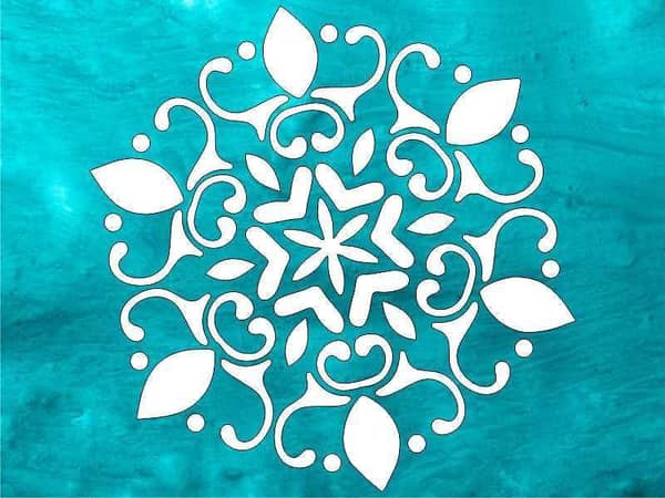 Autumn Wheat Totem Flower Stencil for Wall Painting, Airbrush, Spray, Cake Decor and DIY Art (ID#10-1)