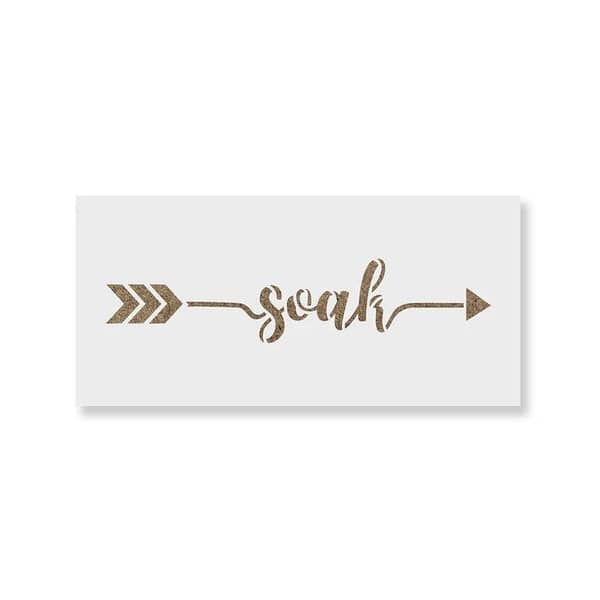 Soak Arrow Stencil | Aizal collection – Wall stencil, custom sizes available, 18 x 18