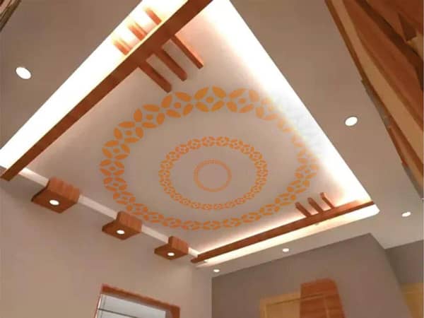 Petal Flower Round Pattern Reusable Stencil for Canvas and Wall Painting (ID#262)