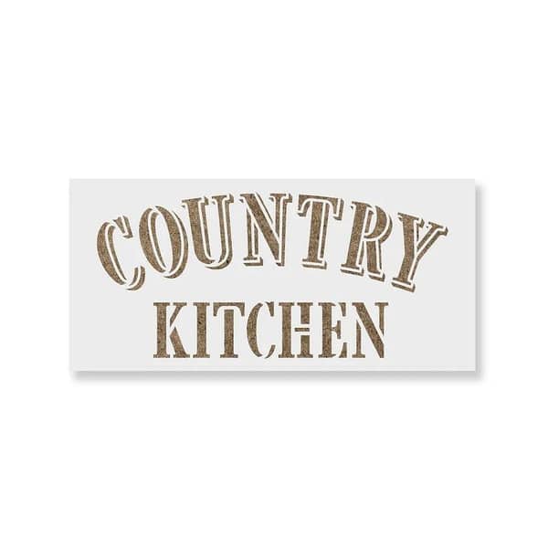 Country Kitchen Stencil | Aizal collection (Stencil for wall) – Custom sizes available, 18 x 18
