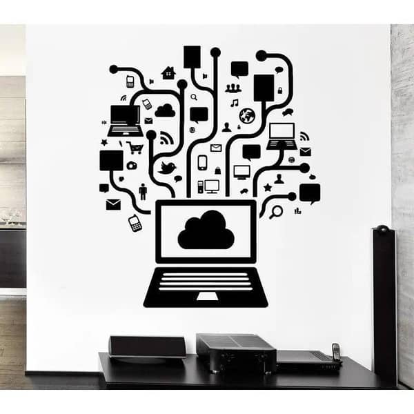 Rising Arts 2 x 2 Feet Multi-Media Platform Motivational Wall Sticker in Black and Orange