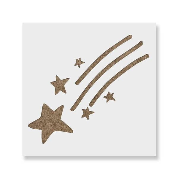 Shooting Star Stencil | Aizal collection | 18 x 18 cm
