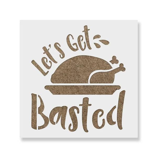 Thanksgiving Turkey Stencil | Aizal collection – Wall Stencil, Custom Size (18 x 18 in)