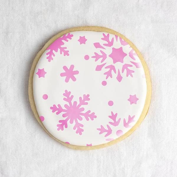 Snowflakes Cookie Stencil | Aizal Collection – Wall Stencil, Custom Size Available, 18 x 18