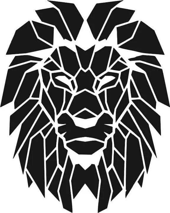 Lion Reusable Stencil for Airbrush Painting and DIY Wall Art