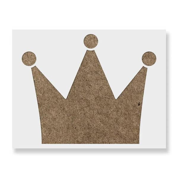 Princess Crown Stencil | Aizal Collection | Wall Stencil, Custom Size Available, 18 x 18