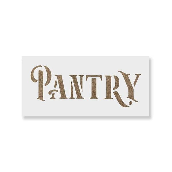 Rustic Pantry Stencil | Aizal collection – Stencil for wall, custom sizes available, 18 x 18