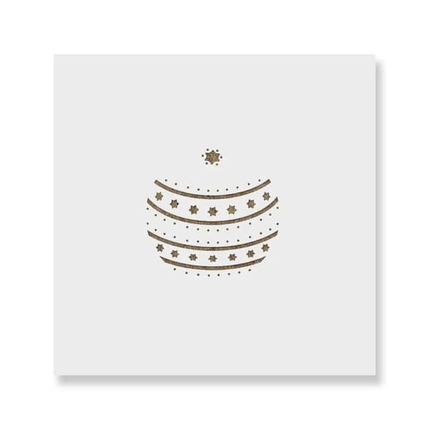 Seal Star Christmas Ornament Stencil by Aizal Collection | Wall Stencil, Custom Size (18 x 18)