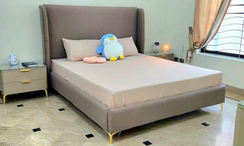 MODREN  QUEEN BED SET WITH MATRESS