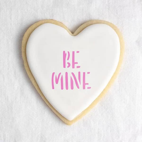 Valentine Sayings Cookie Stencil - Aizal Collection, 18 x 18 cm