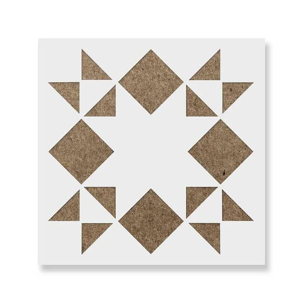 Sunshine Quilt Block Stencil | Aizal collection – 18 x 18 stencil for wall art and crafts