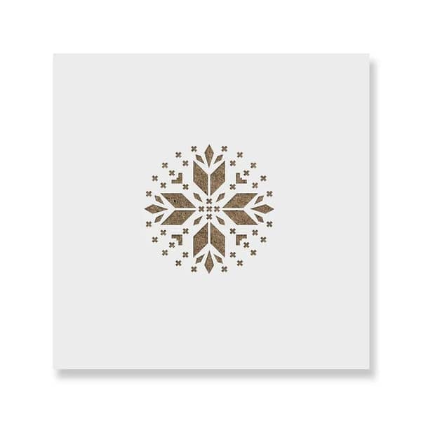 Arrow Cross Christmas Ornament Stencil by Aizal collection, 18 x 18 cm (custom size available)