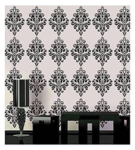 Designer Wall Stencils for Painting – 16x24 Reusable Stencil Sheet for Wall & Canvas Decoration | Wall Stencil Design Template – Aizal Collection