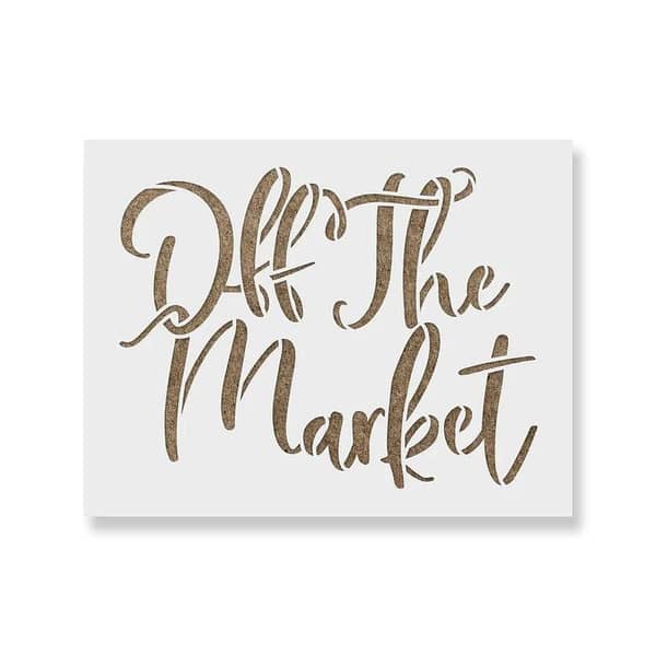 Off The Market Stencil | Aizal collection – Stencil for Wall, Custom Size Available (18 x 18)