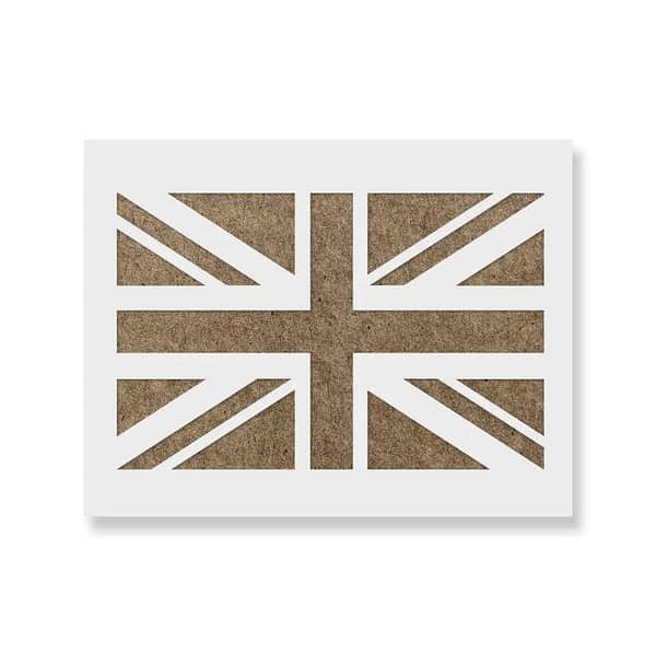 Union Jack Stencil | Aizal collection | Custom size available | 18 x 18