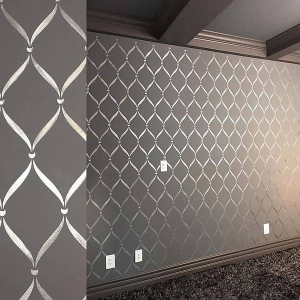 Wall Stencils for Painting – 16x24 Reusable Stencil Sheet for Wall Decoration – Stencil for Painting on Wall & Canvas | Pack of 1 – Aizal Collection