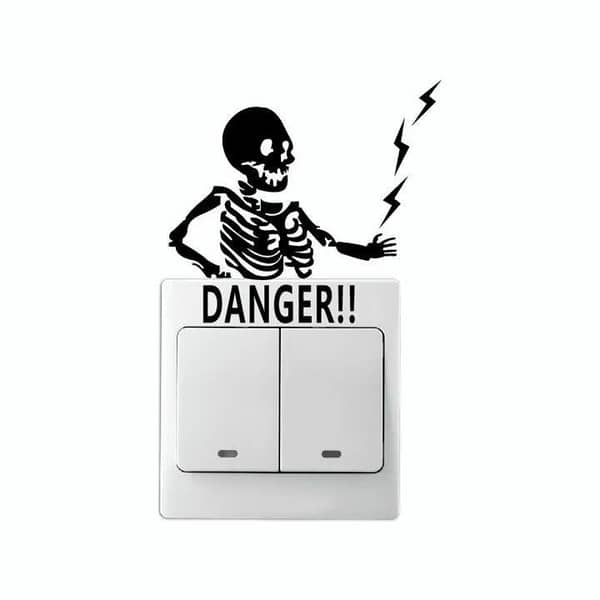 Rising Arts 4-Inch Self-Adhesive Patch Label Tag for Walls and Decor (Black)