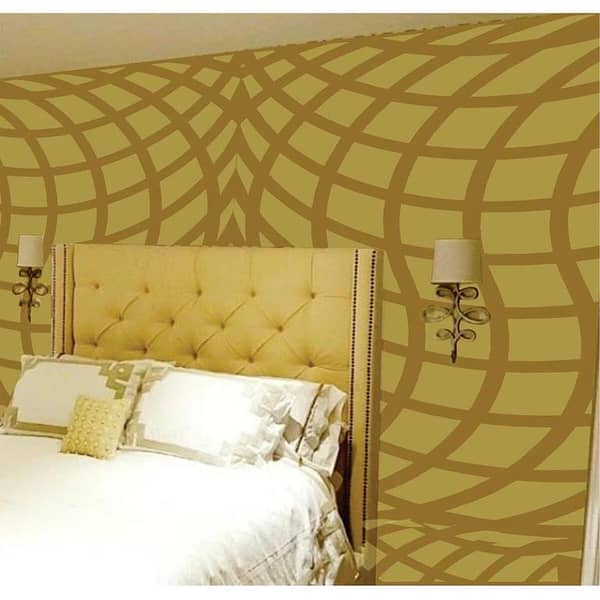 Wave Pattren Stencil Reusable Stencil For Canvas And Wall Painting. ID #353