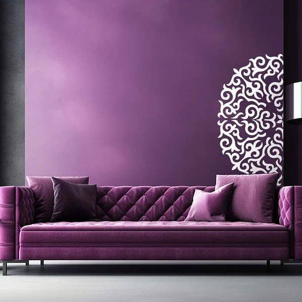 Flower Floral Reusable Stencil for Canvas and wall painting. ID#64