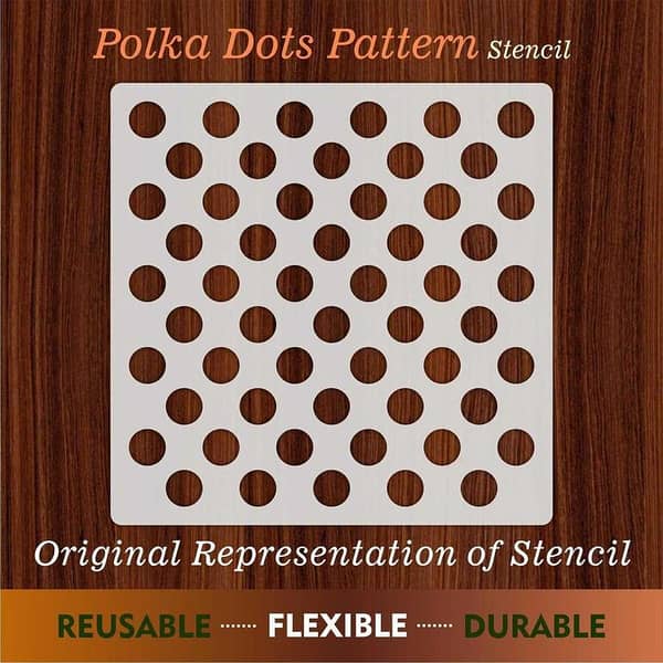 Polka Dots Pattern Reusable Stencil for Canvas and Wall Painting. ID# 448