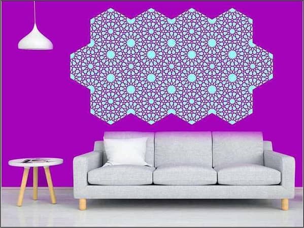Mandala Geometric Design Stencil - Reusable PVC Template for Canvas and Wall Art (ID# 342)
