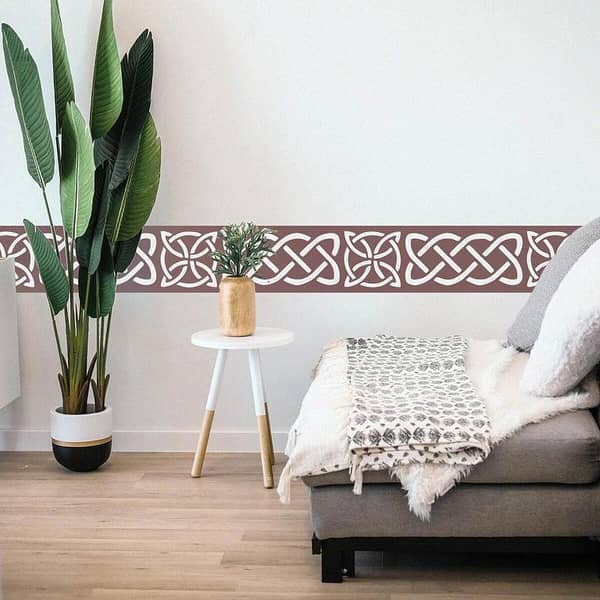 Celtic Border Stencil for Walls, Scrapbooking, Stamp Album – ID 381