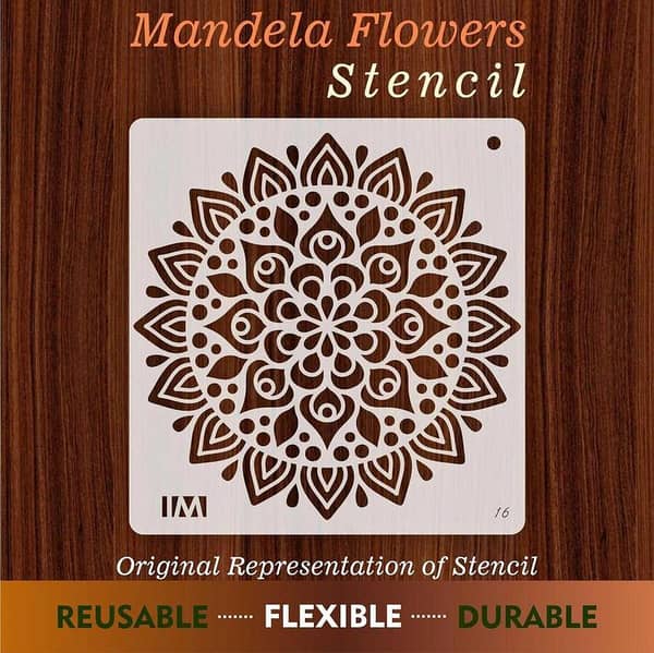 Mandala Design Reusable Stencil for Canvas and Wall Painting ID#16