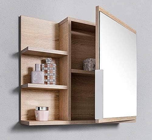 Bathroom Mirror Cabinet with shelves, bathroom mirror, white mirror cabinet