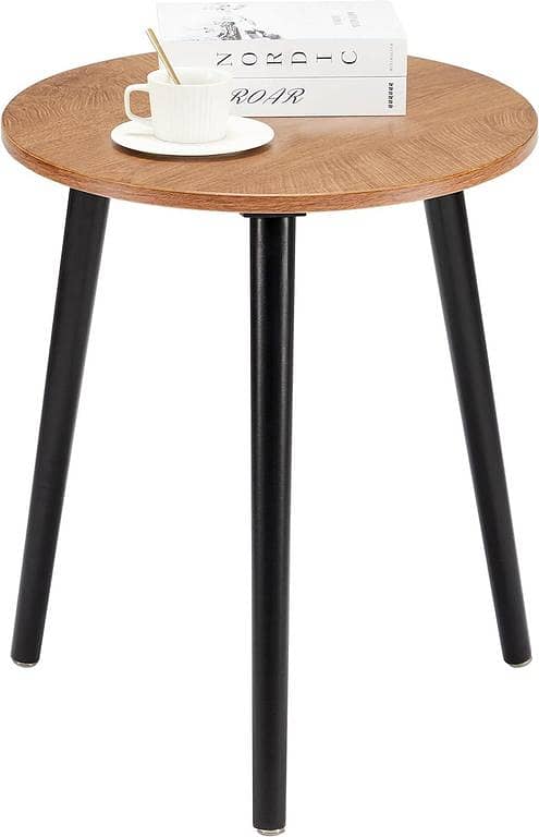 Toheed Wood Coffee Table Wooden Side Table(16 inches top and 20 inches height) Round Side Table