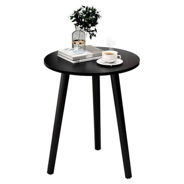 Toheed Wood Coffee Table Wooden Side Table(16 inches top and 20 inches height) Round Side Table